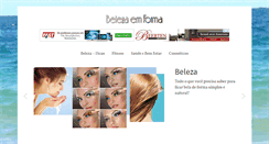Desktop Screenshot of belezaemforma.com