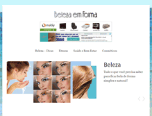 Tablet Screenshot of belezaemforma.com